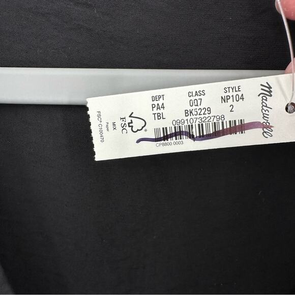 Madewell “The Ariana” Black Midi Dress - Picture 5 of 13